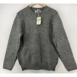SCHOTT BROS. Sweater Mens M Wool Blend Jumper Rollneck Pullover Gray NEW